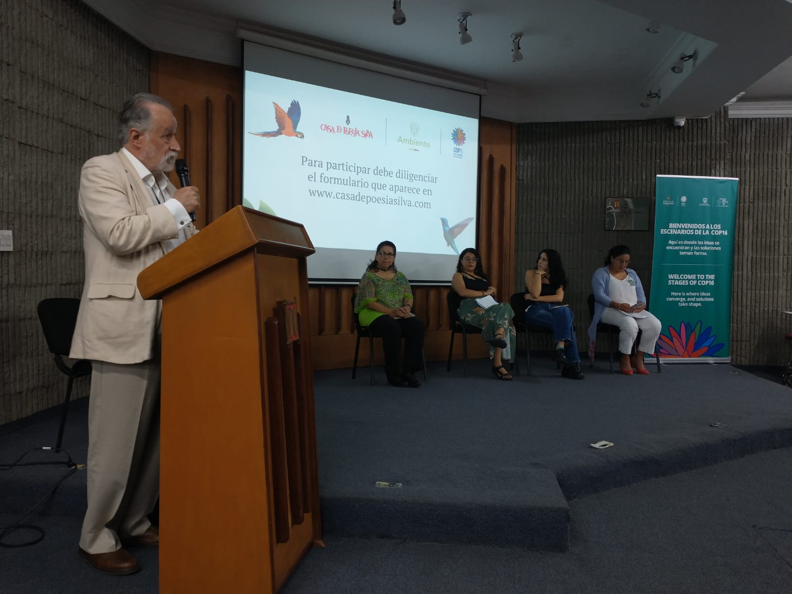 Boletín de prensa – 28 de octubre de 2024 – Lanzamiento del Concurso Nacional de Poesía «Escuchando la Naturaleza» en el marco de la COP16